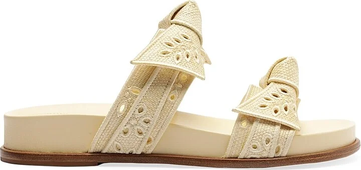 Women's Maxi Clarita Embroidered Sandals - Creamy - Size 5