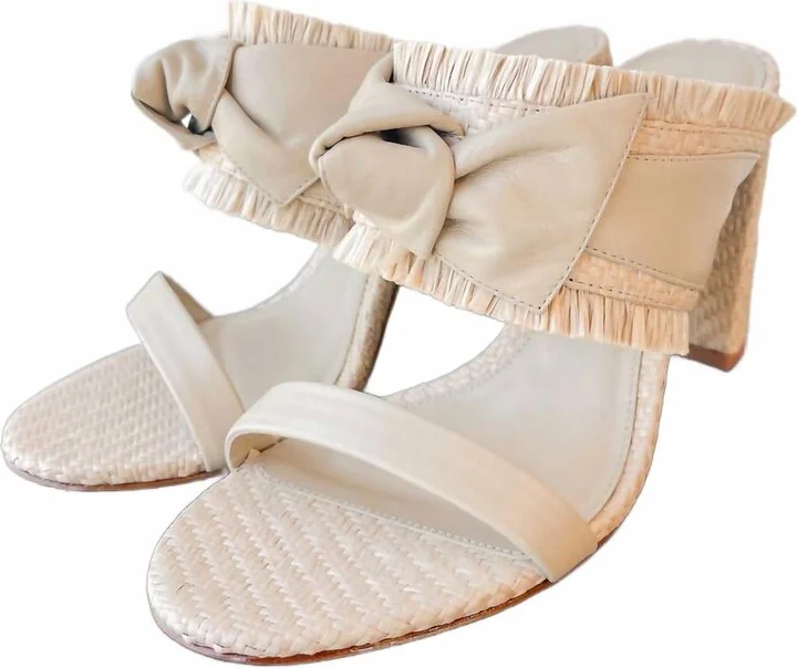 Women's Maxi Clarita Raffia 90 Sandal In Cookie