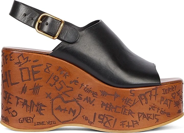 Women's Maxime Platform Sandals - Black - Size 5