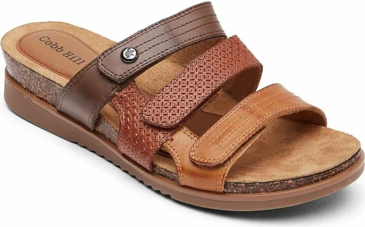 Women's May Slide Sandals - X Wide In Tan