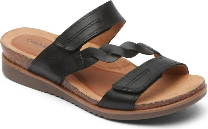 Women's May Wave Slide Sandal - Wide Width In Black