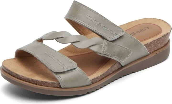 Women's May Wave Slide Sandal - Wide Width In Green