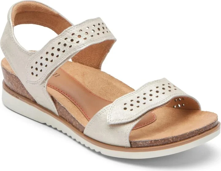 Women's May Wave Strap Sandal In White