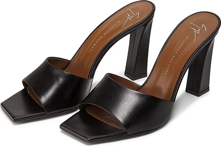 Women's Maya 90MM Leather Sandals - Cream - Size 5 - Image 7