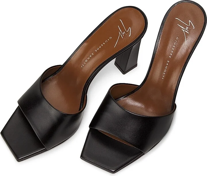 Women's Maya 90MM Leather Sandals - Cream - Size 5 - Image 9
