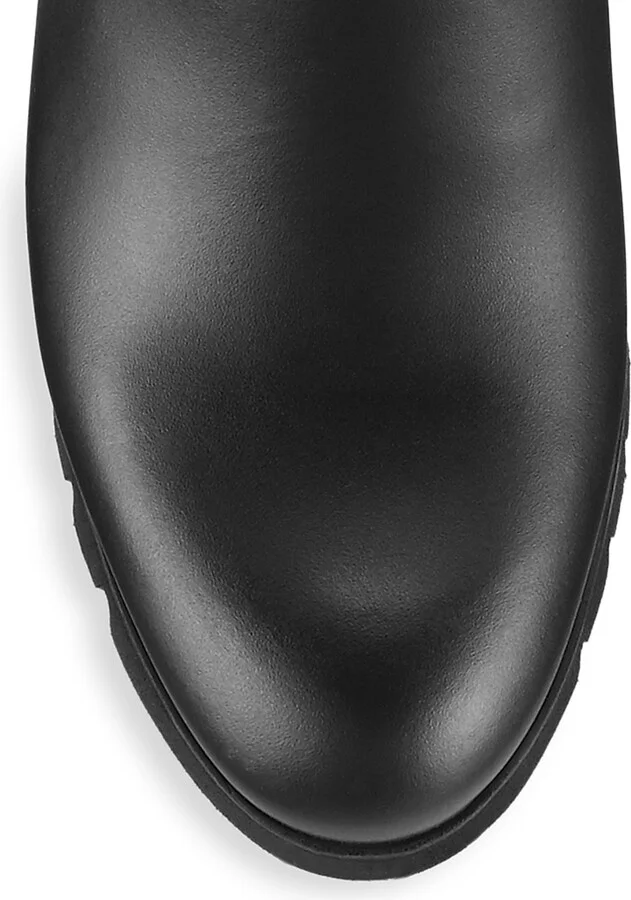 Women's Maya Leather Booties - Black - Size 10 - Image 4