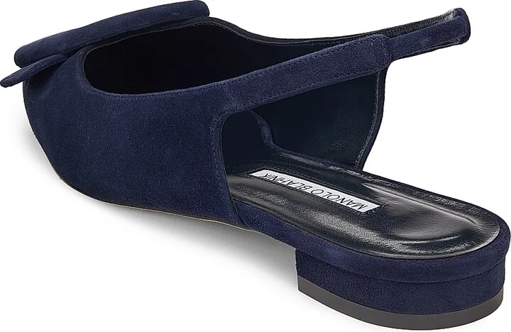Women's Maylura Suede Slingback Flats - Navy - Size 12 - Image 3