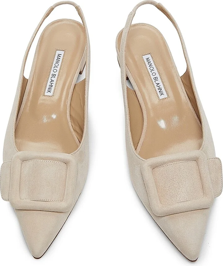 Women's Maylura Suede Slingback Flats - Navy - Size 12 - Image 8