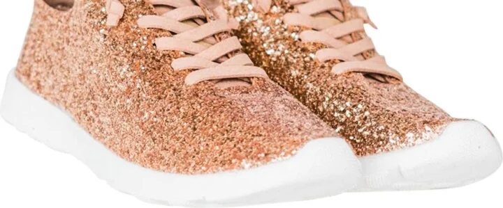 Women's Mayo Glitter Sneaker In Rose Gold
