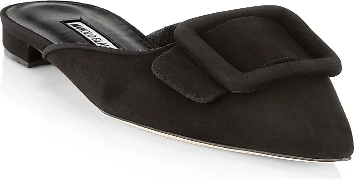 Women's Maysale Suede Flats - Black - Size 8 - Image 2