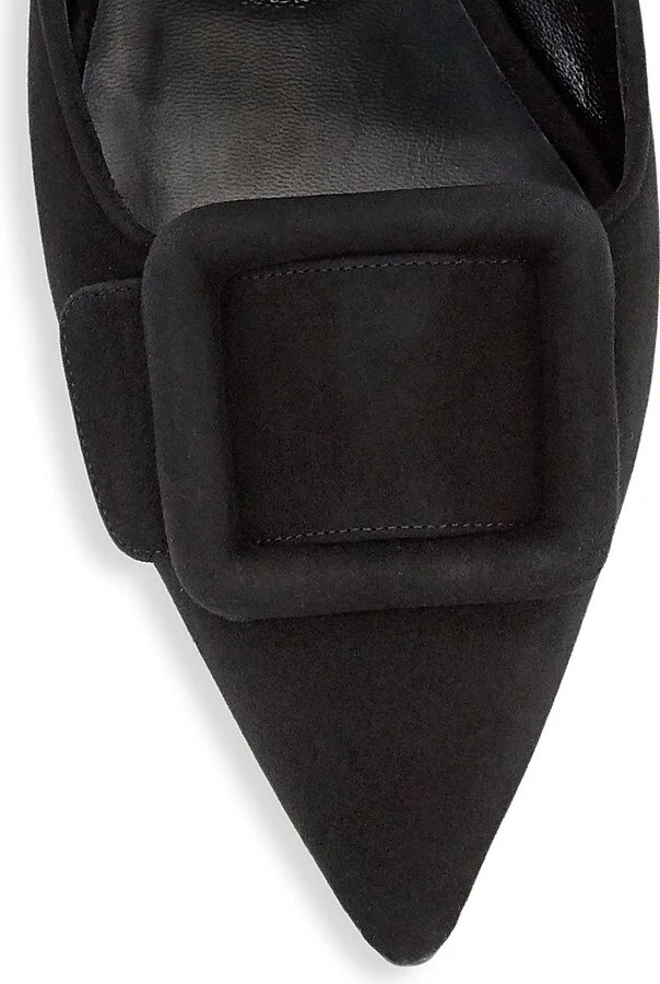 Women's Maysale Suede Flats - Black - Size 8 - Image 4