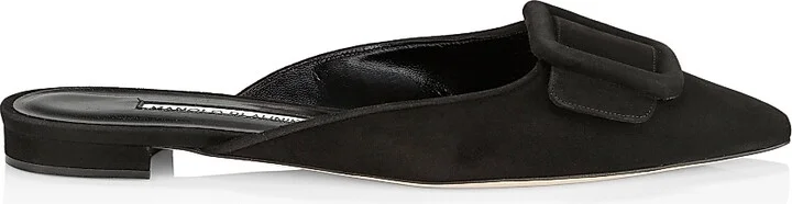 Women's Maysale Suede Flats - Black - Size 8