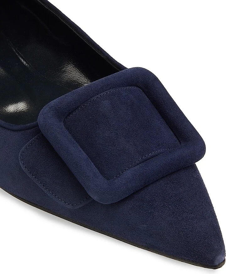 Women's Maysale Suede Flats - Navy - Size 9.5 - Image 5