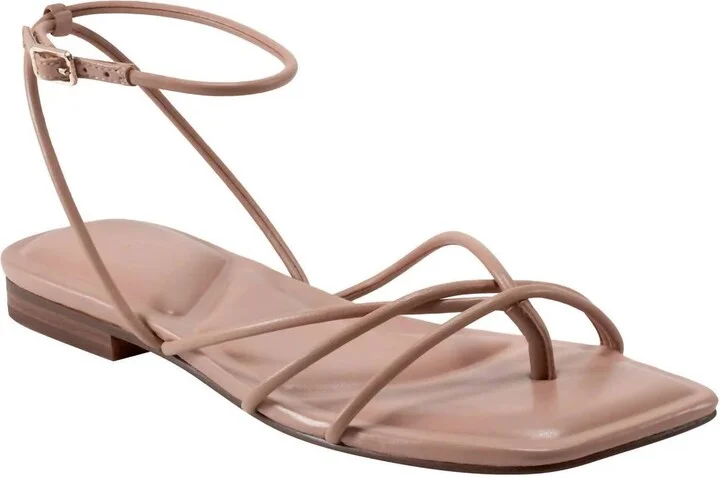 Women's Mayte Strappy Flat Sandal In Light Natural