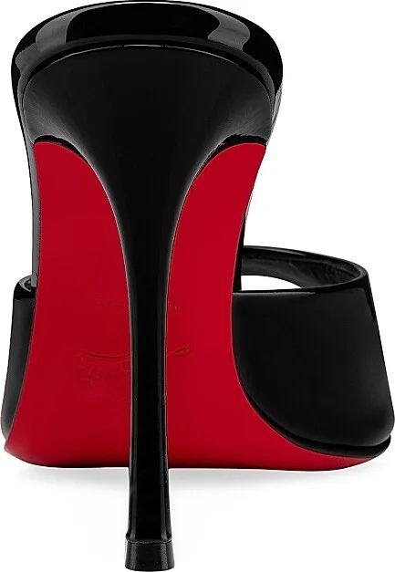 Women's Me Dolly 100MM Patent Leather Mules - Black - Size 7 - Image 4