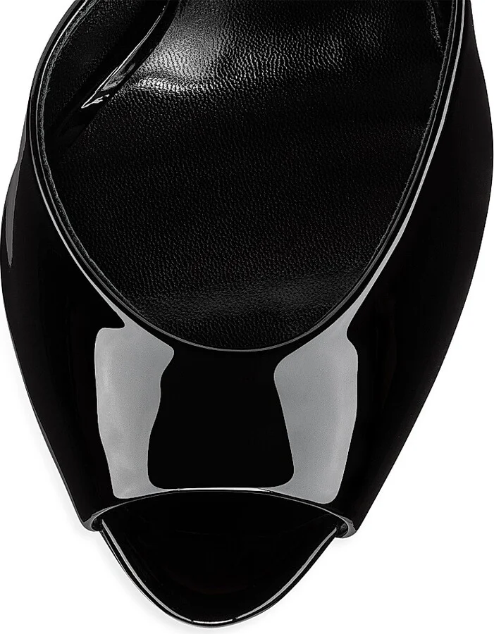 Women's Me Dolly 100MM Patent Leather Mules - Black - Size 7 - Image 5