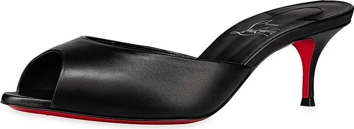 Women's Me Dolly 55MM Leather Mules - Black - Size 6 - Image 2