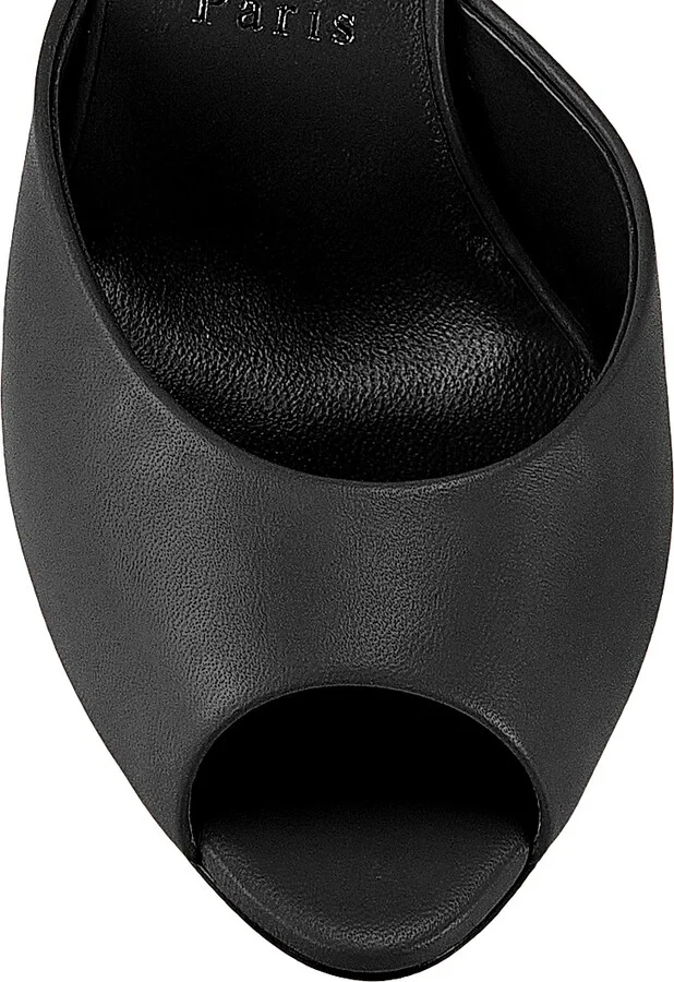 Women's Me Dolly 85MM Leather Mules - Black - Size 4.5 - Image 4
