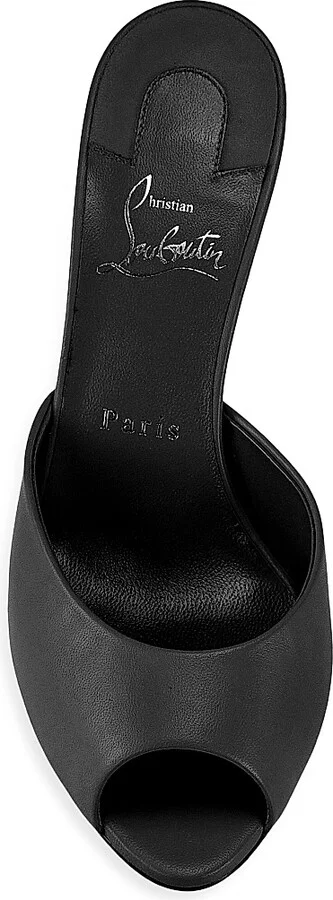 Women's Me Dolly 85MM Leather Mules - Black - Size 4.5 - Image 5