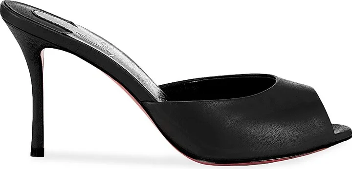 Women's Me Dolly 85MM Leather Mules - Black - Size 4.5