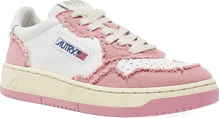 Women's Medalist Canvas Low-Top Sneakers - White Yellow - Size 6 - Image 7