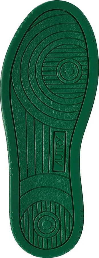 Women's Medalist Leather Low-Top Sneakers - White Green - Size 5 - Image 5