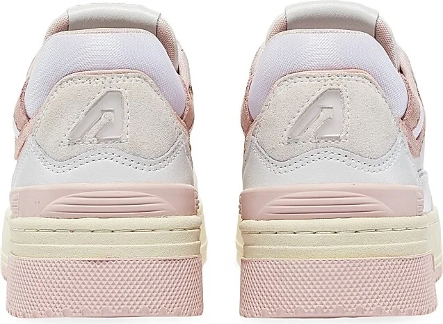 Women's Medalist Leather Low-Top Sneakers - White Powder Pink - Size 5 - Image 3