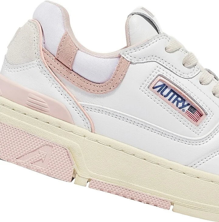 Women's Medalist Leather Low-Top Sneakers - White Powder Pink - Size 5 - Image 6