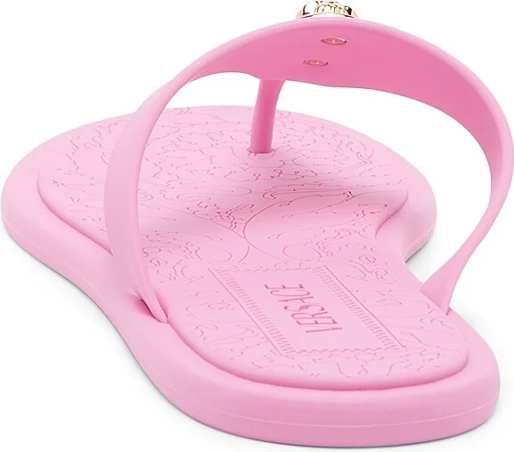 Women's Medusa Baroque Flip-Flops - Guava Versace Gold - Size 6 - Image 3