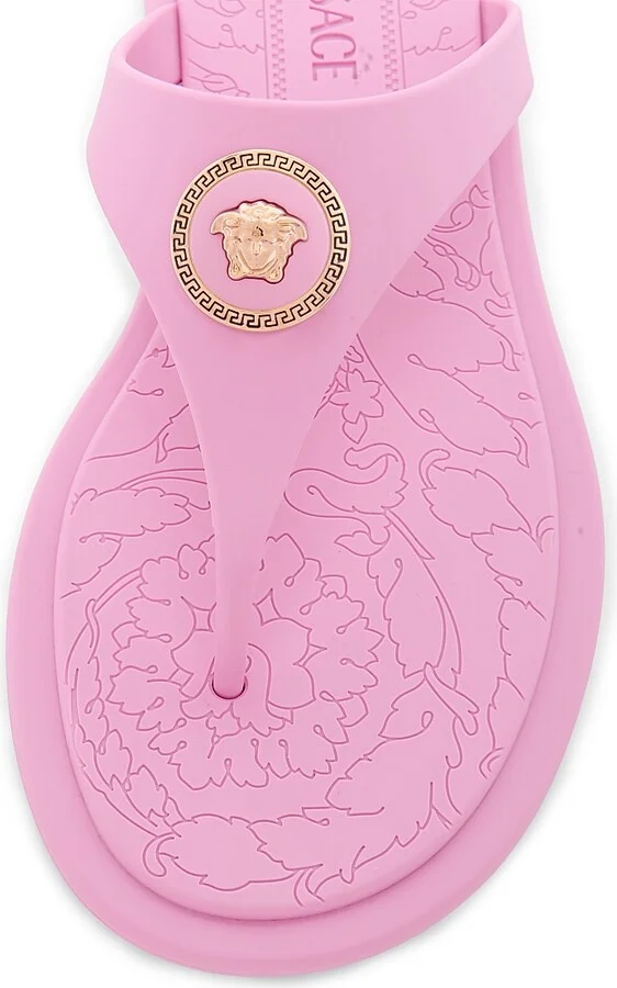 Women's Medusa Baroque Flip-Flops - Guava Versace Gold - Size 6 - Image 5