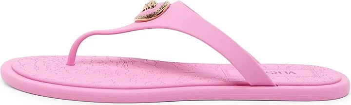 Women's Medusa Baroque Flip-Flops - Guava Versace Gold - Size 6