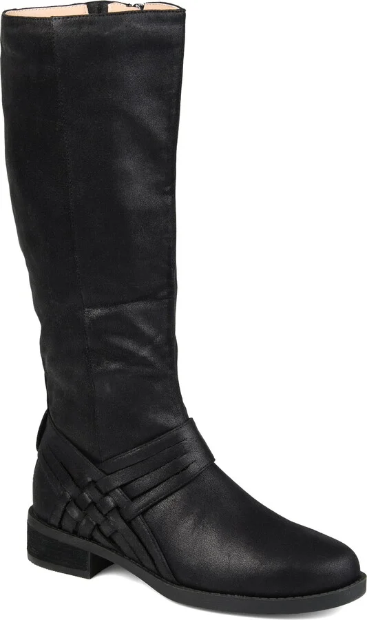 Womens Meg Stacked Heel Riding Boots
