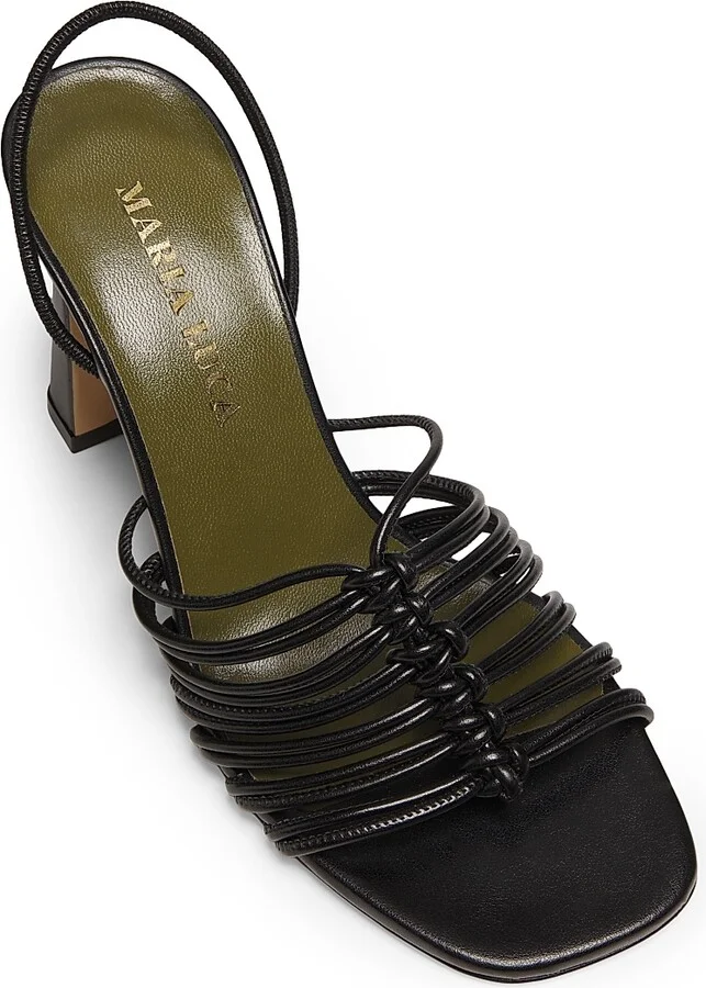 Women's Melania 85MM Slingback Sandals - Black - Size 6 - Image 4