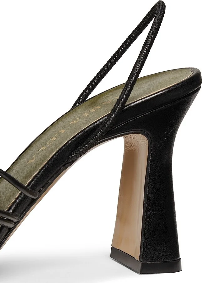 Women's Melania 85MM Slingback Sandals - Black - Size 6 - Image 5