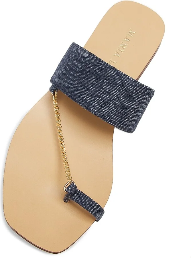 Women's Melide Capri Chain-Link Sandals - Navy - Size 6.5 - Image 4