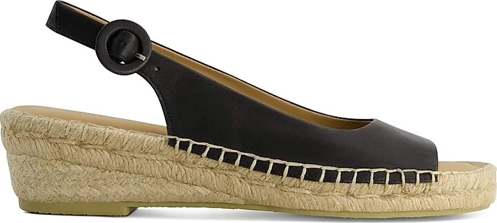 Women's Melila Espadrille Wedges - Black - Size 6