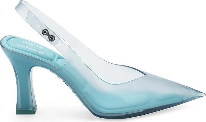 Women's Melissa Cinderella PVC Slingback Pumps - Baby Blue - Size 5