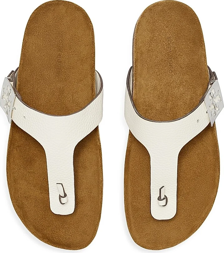 Women's Mellow Leather Sandals - Blanc - Size 10 - Image 3