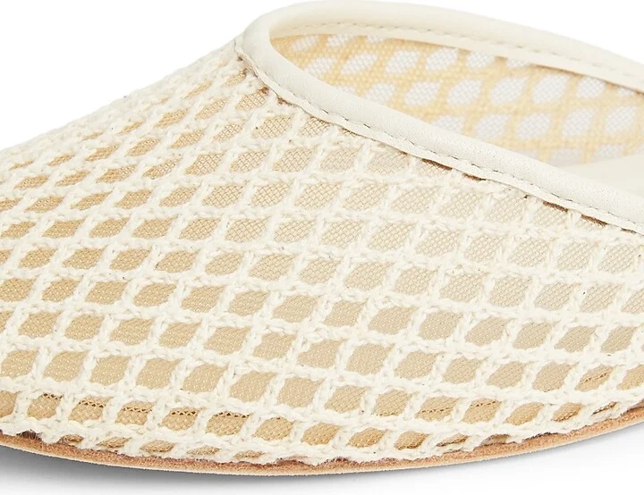 Women's Melly Crochet Flat Mules - Ivory - Size 5 - Image 5