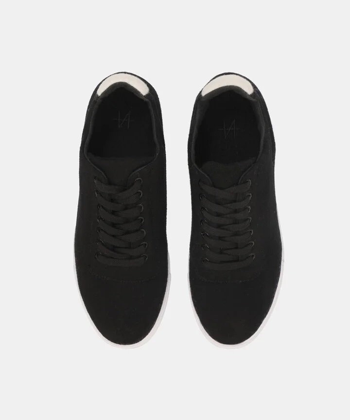 Women's Merino Cashmere Lace Up Sneakers - Image 7