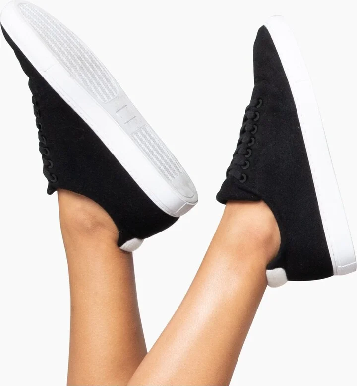 Women's Merino Cashmere Lace Up Sneakers - Image 11