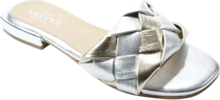 Women's Merle Flat In Platino Superzemy