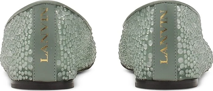 Women's Mesh Ballerinas with Rhinestones - Meleze - Size 5 - Image 4