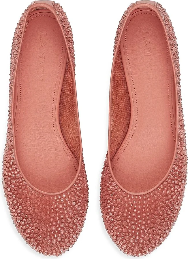 Women's Mesh Ballerinas with Rhinestones - Meleze - Size 5 - Image 8