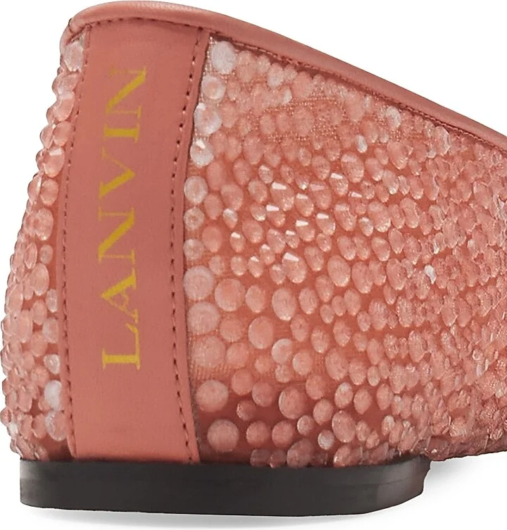 Women's Mesh Ballerinas with Rhinestones - Meleze - Size 5 - Image 10