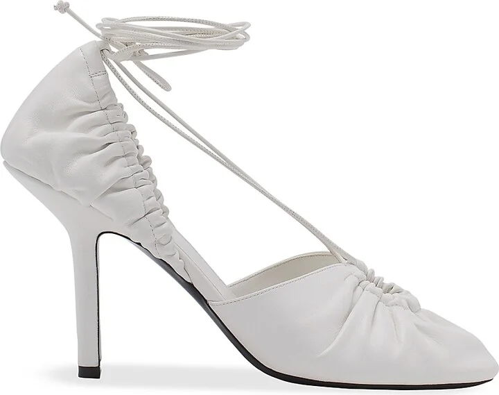Women's Mesure Lace-Up Leather Pumps - White - Size 7