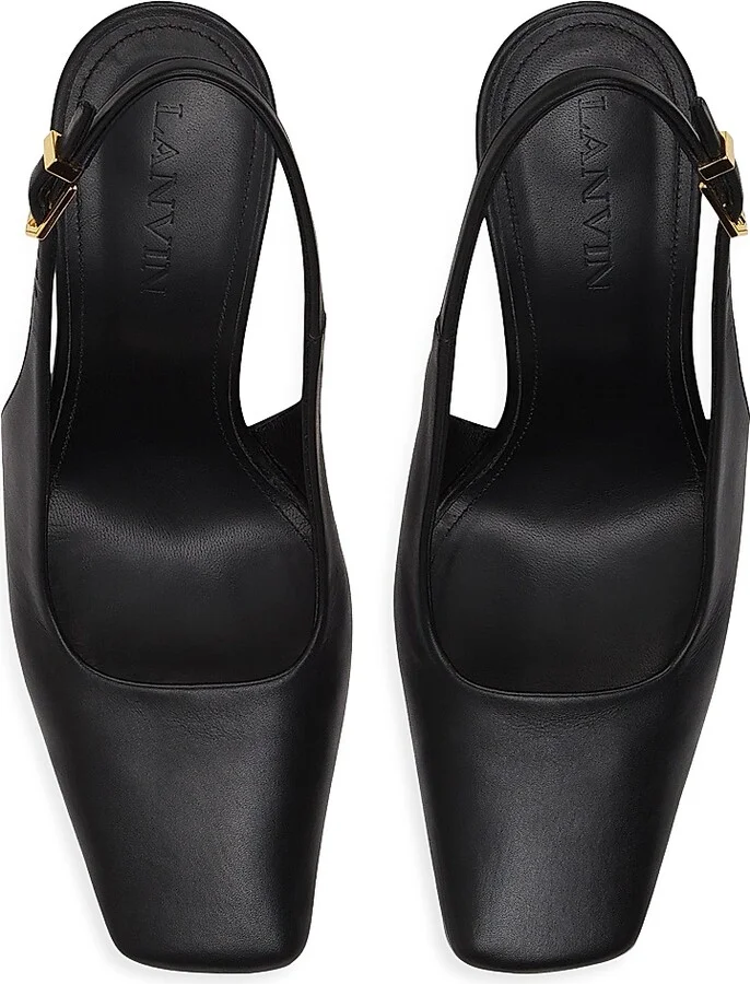 Women's Mesure Leather Pumps - Black - Size 6 - Image 3