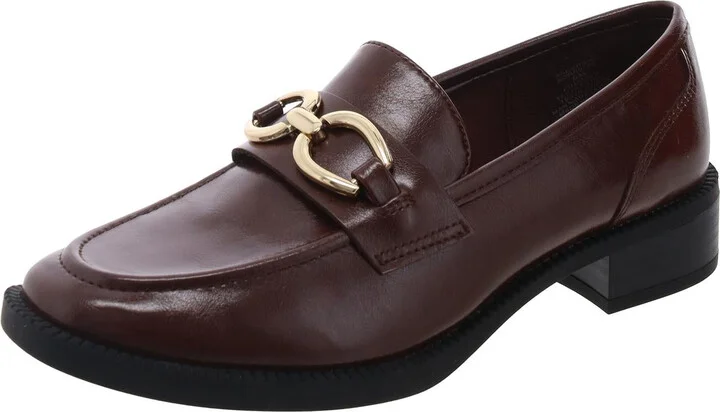 Womens Metallic Man Made Loafers