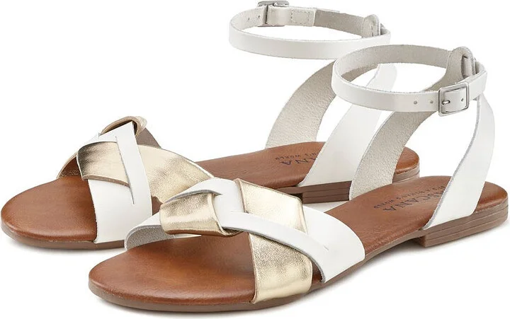 Women's Metallic Strap Sandals