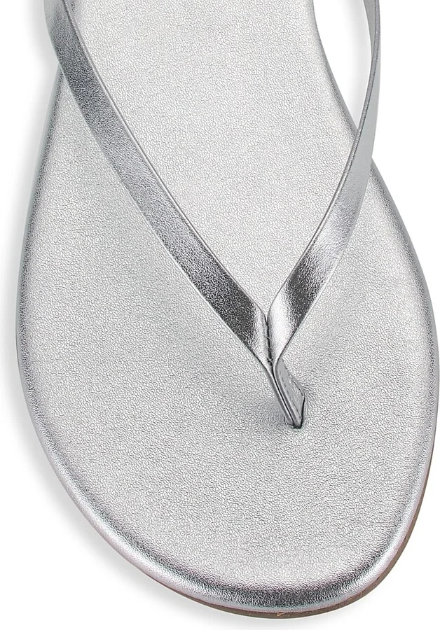 Women's Metallics Leather Flip Flops - Blink - Size 5 - Image 9